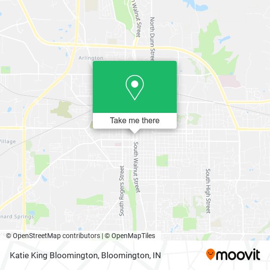 Katie King Bloomington map
