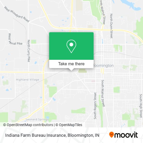 Indiana Farm Bureau Insurance map