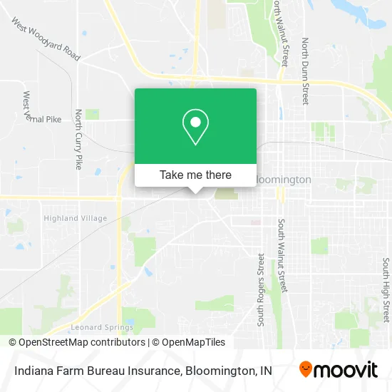 Indiana Farm Bureau Insurance map