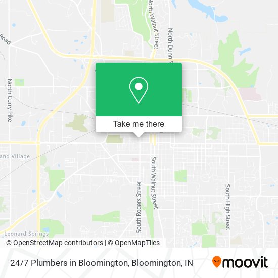 Mapa de 24/7 Plumbers in Bloomington