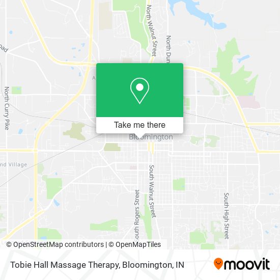 Tobie Hall Massage Therapy map