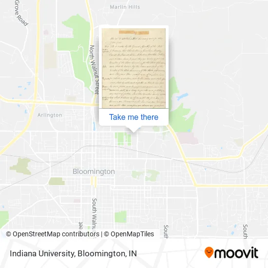 Indiana University map