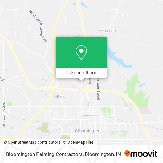 Bloomington Painting Contractors map