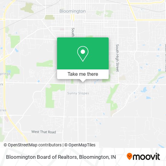 Bloomington Board of Realtors map