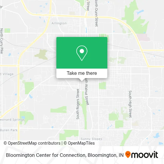 Bloomington Center for Connection map