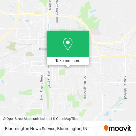 Bloomington News Service map