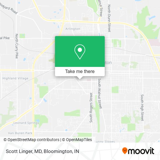 Scott Linger, MD map