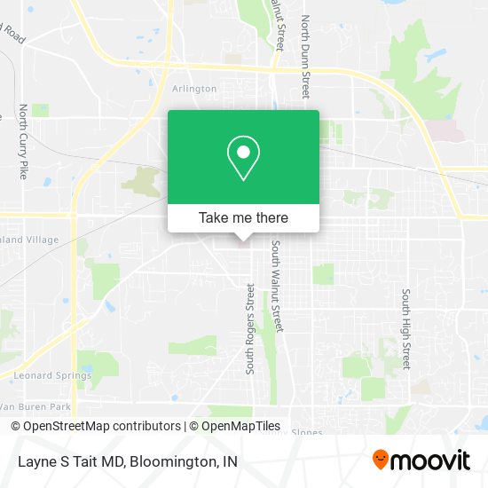 Layne S Tait MD map
