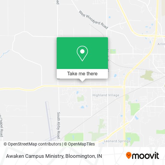 Awaken Campus Ministry map