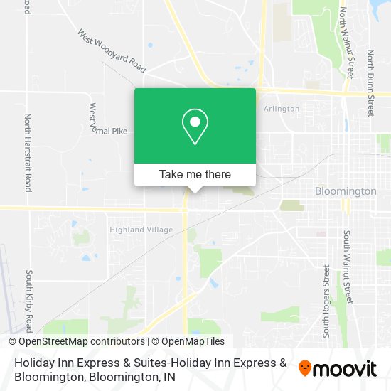 Mapa de Holiday Inn Express & Suites-Holiday Inn Express & Bloomington