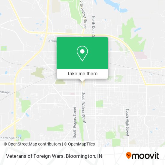 Veterans of Foreign Wars map