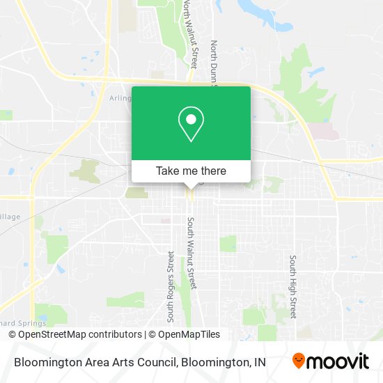 Mapa de Bloomington Area Arts Council