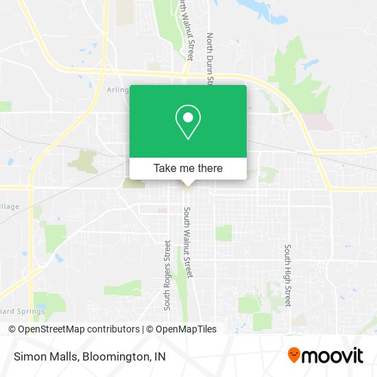 Simon Malls map