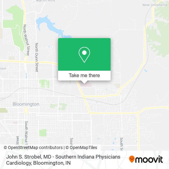 Mapa de John S. Strobel, MD - Southern Indiana Physicians Cardiology