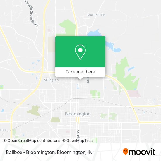 Ballbox - Bloomington map