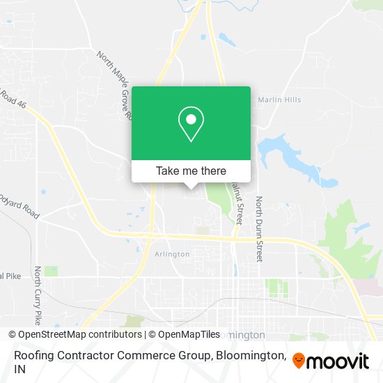 Roofing Contractor Commerce Group map