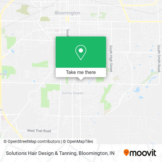 Solutions Hair Design & Tanning map
