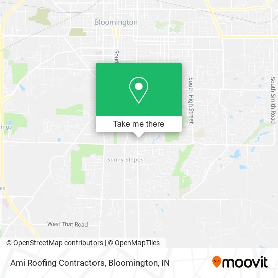 Ami Roofing Contractors map