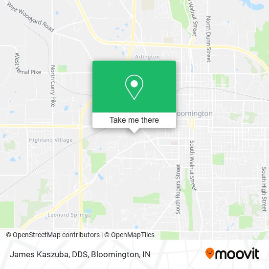 Mapa de James Kaszuba, DDS