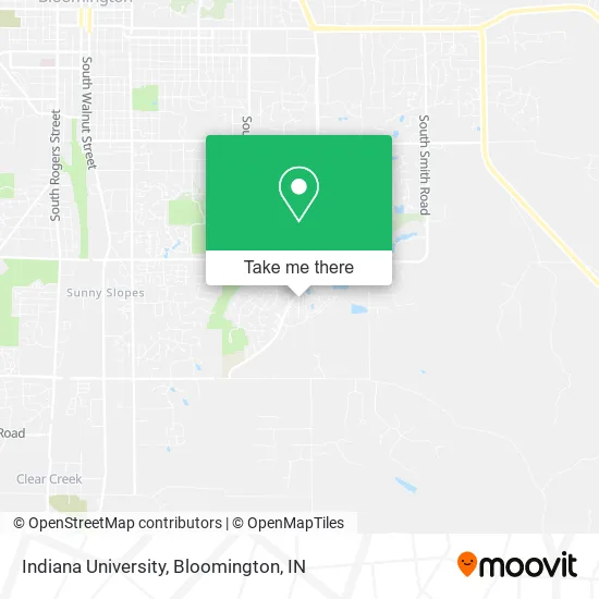 Indiana University map
