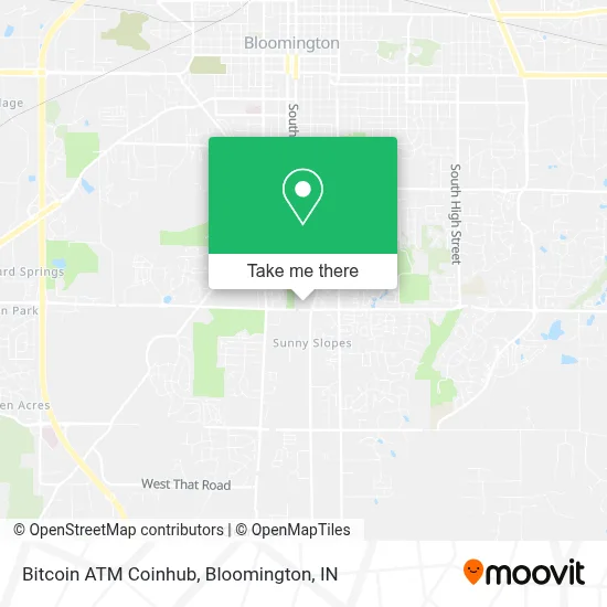 Bitcoin ATM Coinhub map