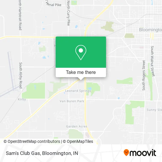 Sam's Club Gas map