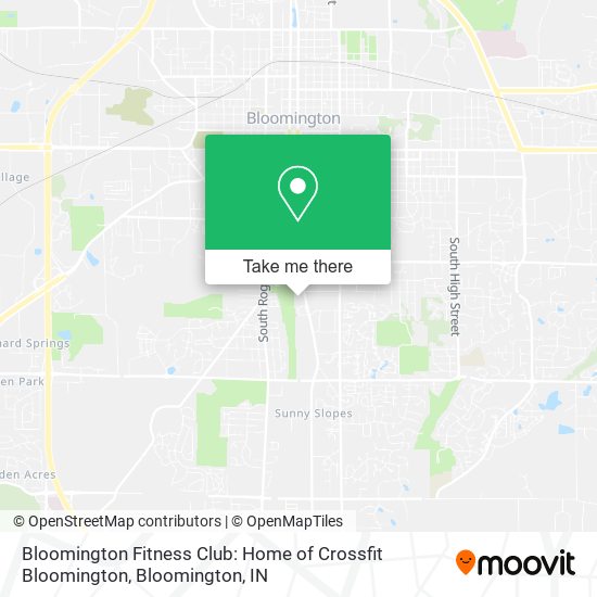 Mapa de Bloomington Fitness Club: Home of Crossfit Bloomington