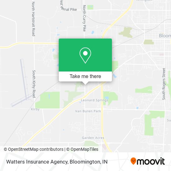 Mapa de Watters Insurance Agency