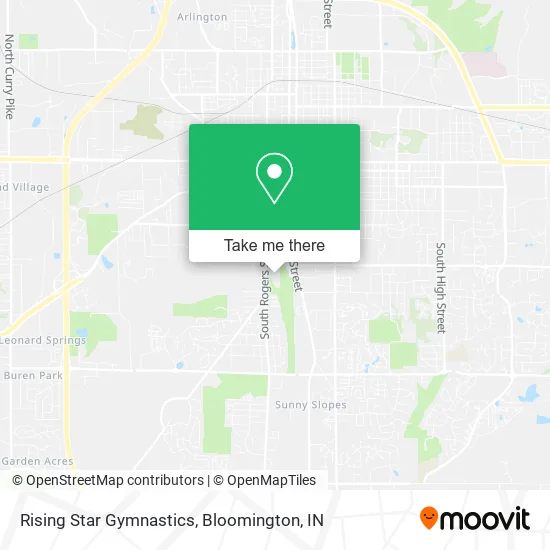 Rising Star Gymnastics map