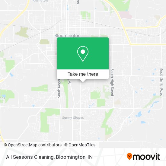 All Season's Cleaning map