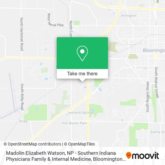 Madolin Elizabeth Watson, NP - Southern Indiana Physicians Family & Internal Medicine map