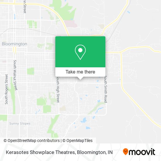 Kerasotes Showplace Theatres map