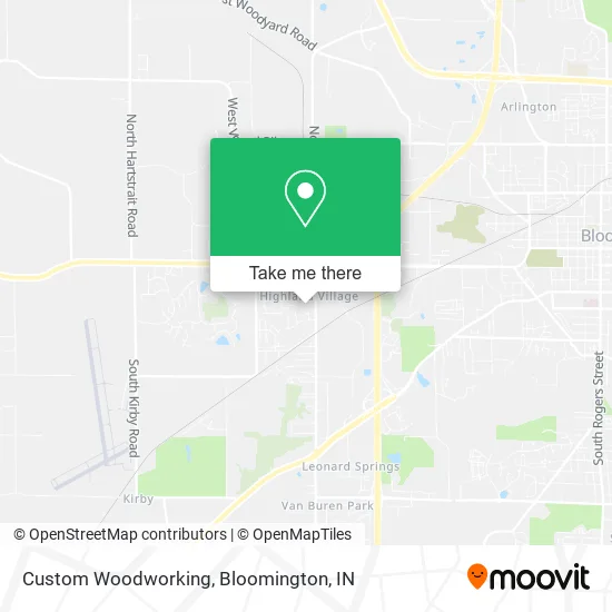 Mapa de Custom Woodworking