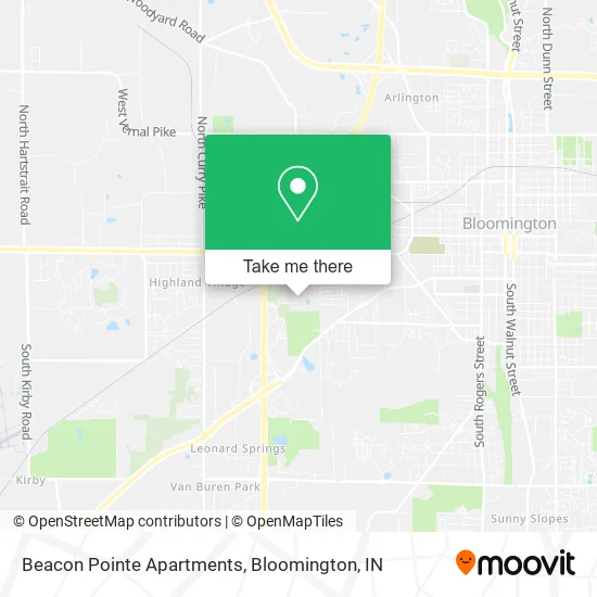 Mapa de Beacon Pointe Apartments