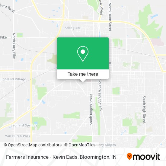 Farmers Insurance - Kevin Eads map