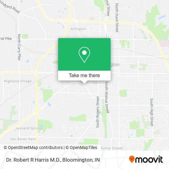 Dr. Robert R Harris M.D. map