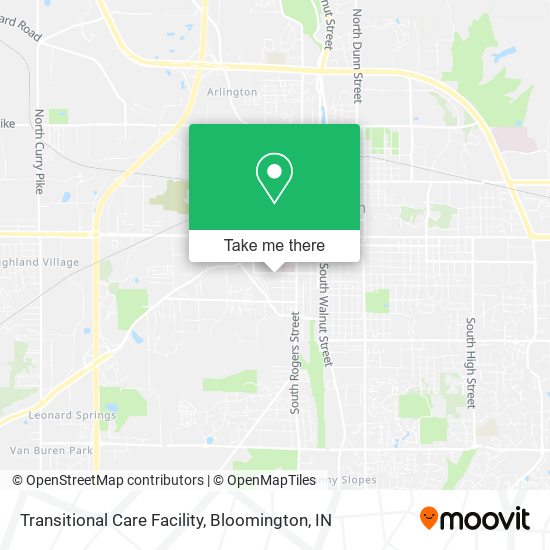 Transitional Care Facility map