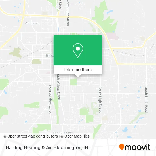 Harding Heating & Air map
