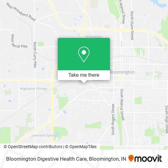 Mapa de Bloomington Digestive Health Care