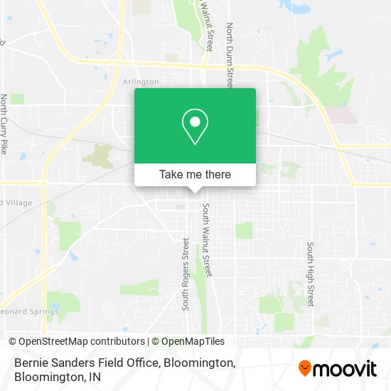 Bernie Sanders Field Office, Bloomington map