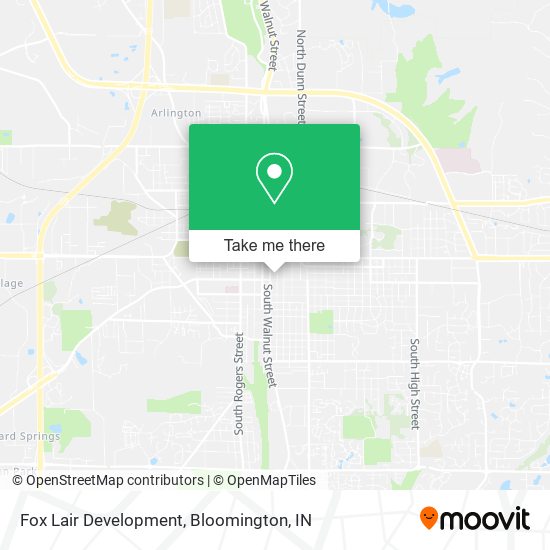 Fox Lair Development map