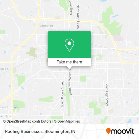 Roofing Businesses map