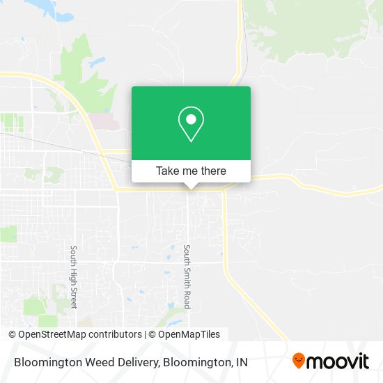 Bloomington Weed Delivery map