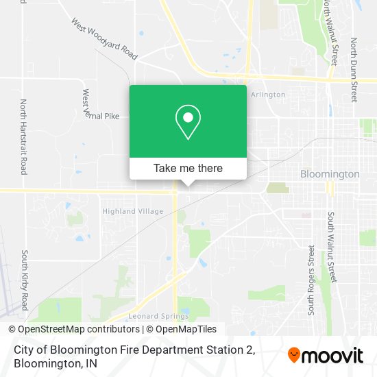 Mapa de City of Bloomington Fire Department Station 2