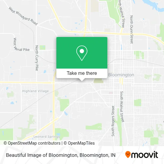 Beautiful Image of Bloomington map