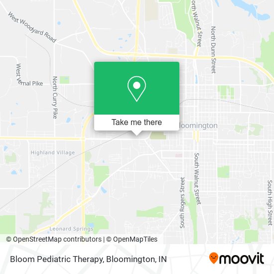 Bloom Pediatric Therapy map