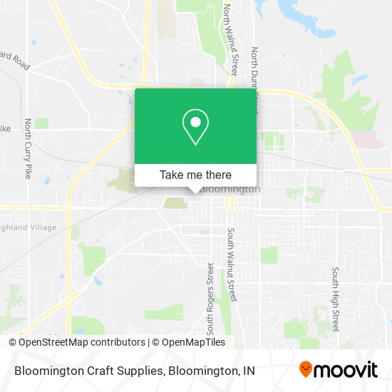 Bloomington Craft Supplies map