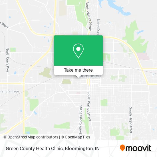 Green County Health Clinic map