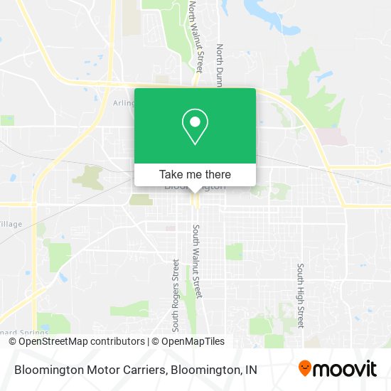 Mapa de Bloomington Motor Carriers