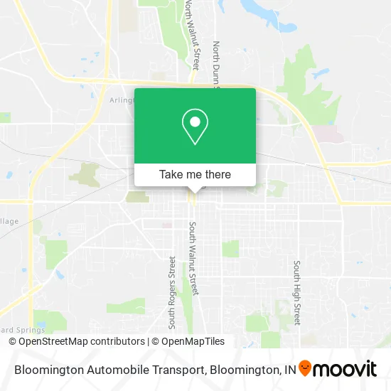 Mapa de Bloomington Automobile Transport
